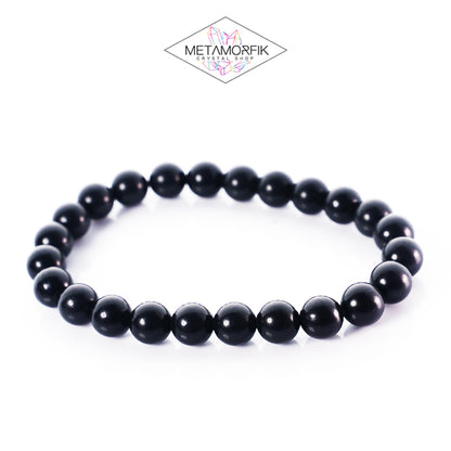Pulsera de Shunguita Talla M (6-8mm) Metamorfik